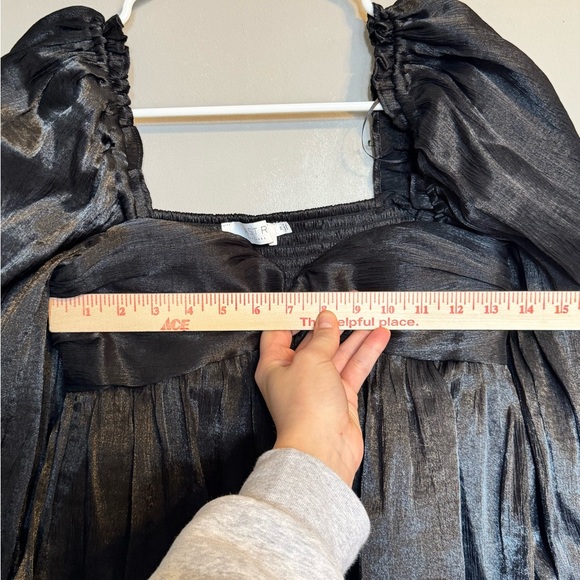 Astr the Label NWT Night Out Elegant Date Night Sexy Womens Cropped Black Blouse - Picture 6 of 9